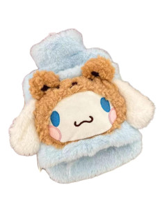 Bolsa de Agua Caliente HOKMAH 1L con Funda de Peluche Azul