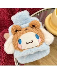 Bolsa de Agua Caliente HOKMAH 1L con Funda de Peluche Azul 2