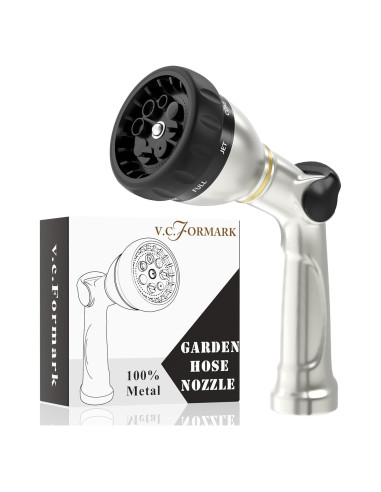 Boquilla de Manguera de Jardín V.C.Formark Metal 8 Patrones