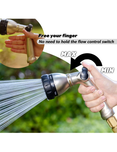 Boquilla de Manguera de Jardín V.C.Formark Metal 8 Patrones