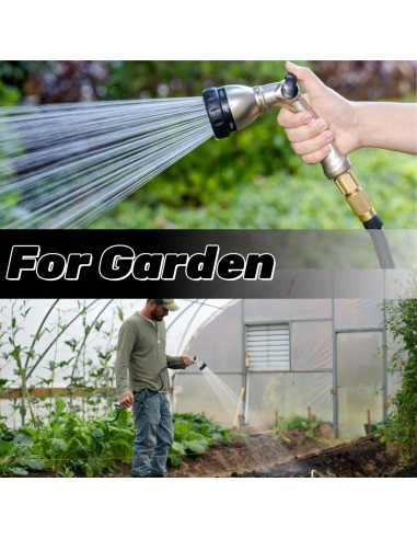 Boquilla de Manguera de Jardín V.C.Formark Metal 8 Patrones