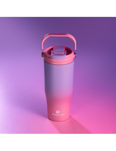 Taza de Viaje HYDRAFLOW 887 ml - Acero Inoxidable, Aislada, A Prueba de Fugas
