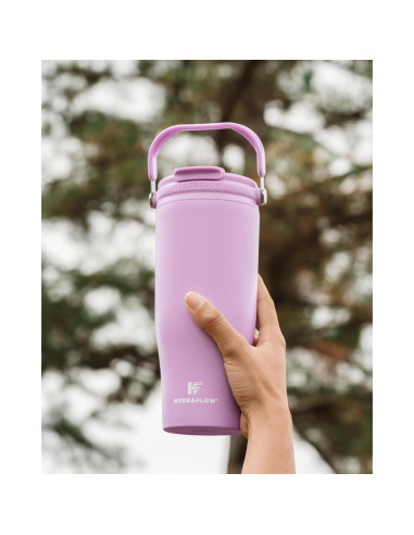 Taza de Viaje HYDRAFLOW 887 ml - Acero Inoxidable, Aislada, A Prueba de Fugas