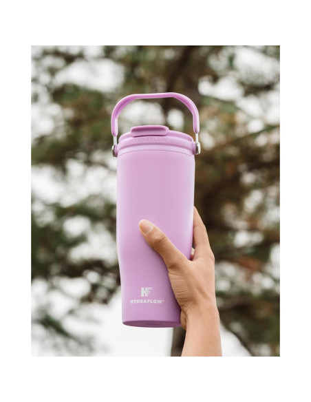 Taza de Viaje HYDRAFLOW 887 ml - Acero Inoxidable, Aislada, A Prueba de Fugas