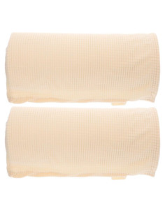 Fundas Elásticas para Reposabrazos Sofá SUPVOX Beige 2 Pcs