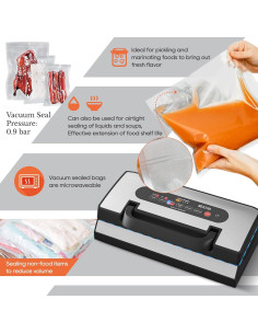 Sellador al vacío SEATAO 90Kpa para líquidos y alimentos 2