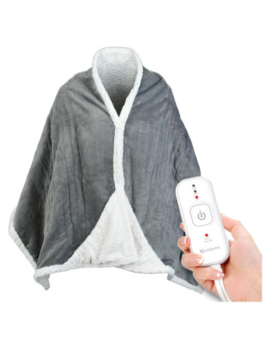 Manta Calentada Eléctrica Comfytemp 177.8x58.4cm Gris 3 Niveles