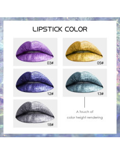 Pintalabios Mate Kilshye A- Púrpura 3 18g Larga Duración 2