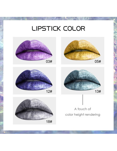 Pintalabios Mate Kilshye A- Púrpura 3 18g Larga Duración