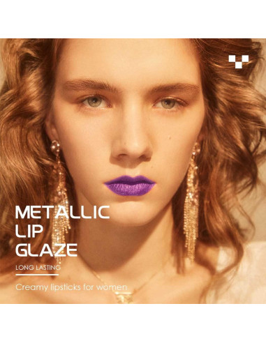 Pintalabios Mate Kilshye A- Púrpura 3 18g Larga Duración