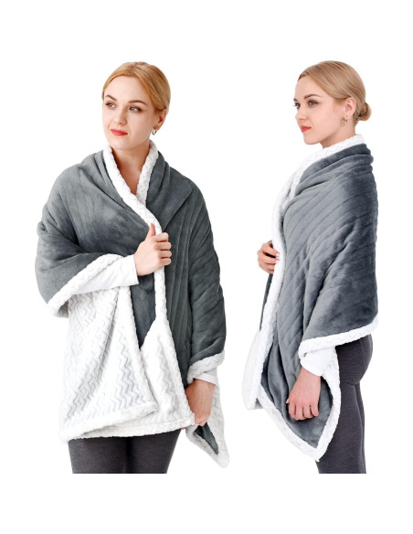 Manta Calentada Eléctrica Comfytemp 177.8x58.4cm Gris 3 Niveles
