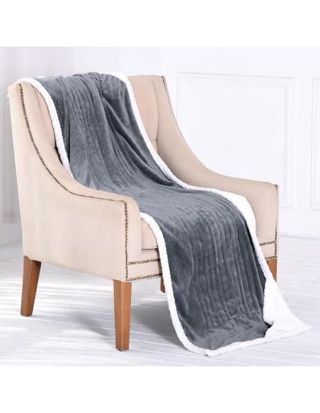 Manta Calentada Eléctrica Comfytemp 177.8x58.4cm Gris 3 Niveles