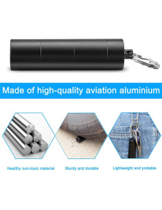 Estuche Portátil para Pastillas PPFISH, Aluminio Impermeable 3 Compartimentos 2