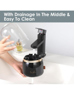 Soporte para Cepillos de Dientes EXIN DECHEN R55 Negro con Tapa 2