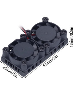 Ventilador de Refrigeración Walfront para Raspberry Pi 3B/4B - Alta Velocidad y Bajo Ruido 2