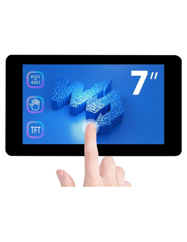 Pantalla Táctil Capacitiva 7" Waveshare 800x480 para Raspberry Pi