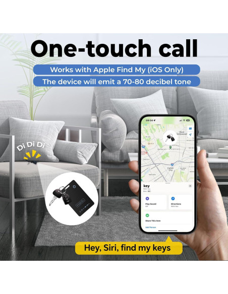 Rastreador de Cartera Caliora Inalámbrico IP68 Delgado