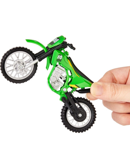 Juguete Motocicleta de Tierra Gogogomoto 1:8 Verde con Soporte
