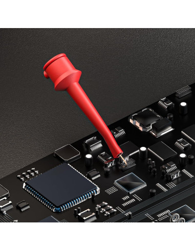 Clips de Prueba Goupchn 10PCS para Multímetro SMD IC 14cm