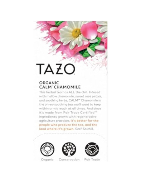 Té de Hierbas TAZO CALMA Manzanilla 16 Bolsitas Sin Cafeína