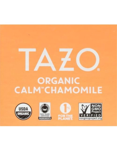 Té de Hierbas TAZO CALMA Manzanilla 16 Bolsitas Sin Cafeína