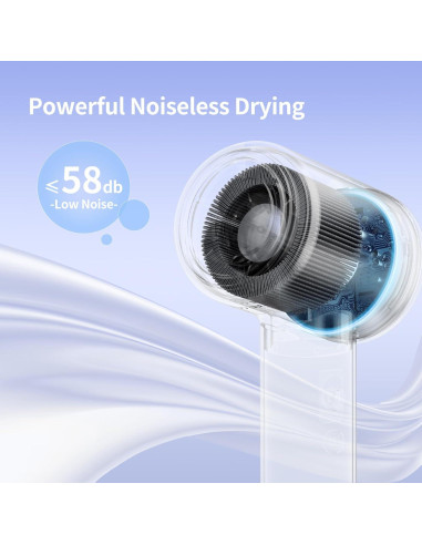 Secador de Pelo Profesional Travelove XF-01A 1500W Azul