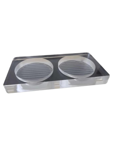 Bandeja Acrílica para Molinillos de Sal y Pimienta WOHENI 17x9 cm