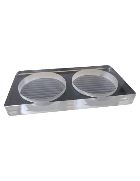 Bandeja Acrílica para Molinillos de Sal y Pimienta WOHENI 17x9 cm