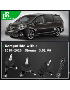 Kit Soporte Motor Loongrie Sienna 2015-2020 3.5L V6 Juego de 4 2