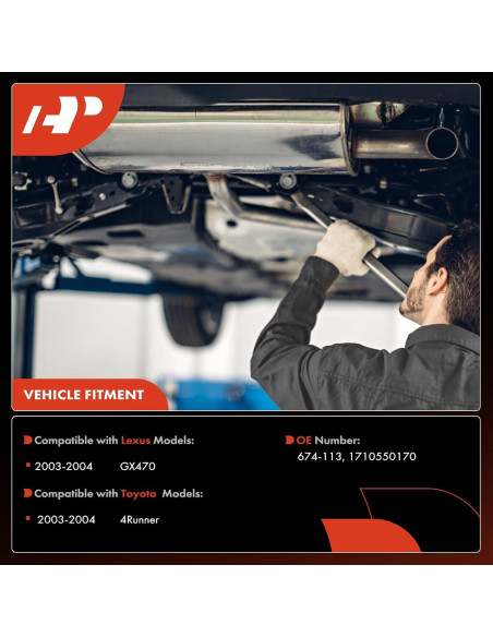 Convertidor Catalítico Izquierdo A-Premium para Toyota 4Runner y Lexus GX470 4.7L