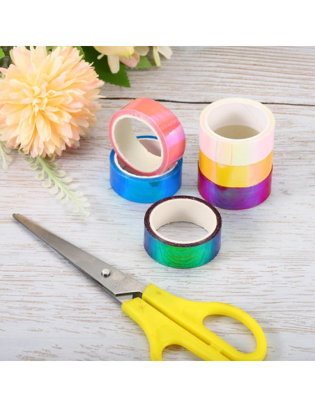 Cinta Metalizada PATIKIL 15 mm x 5 m, 3 rollos azul para manualidades