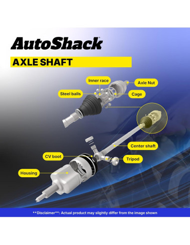 Ensamblaje Eje CV Delantero AutoShack DSK2000 para Toyota Corolla 2003-2018