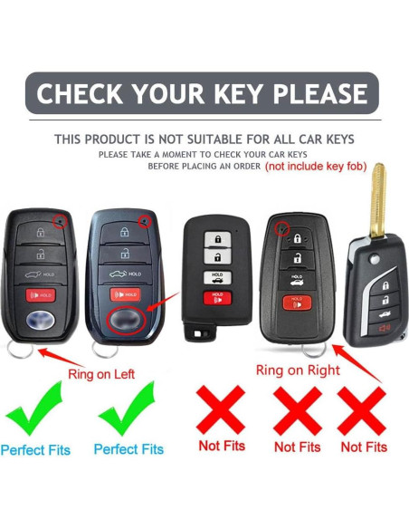 Cubierta de llavero Montague para Toyota - Modelo Weisa - Negro