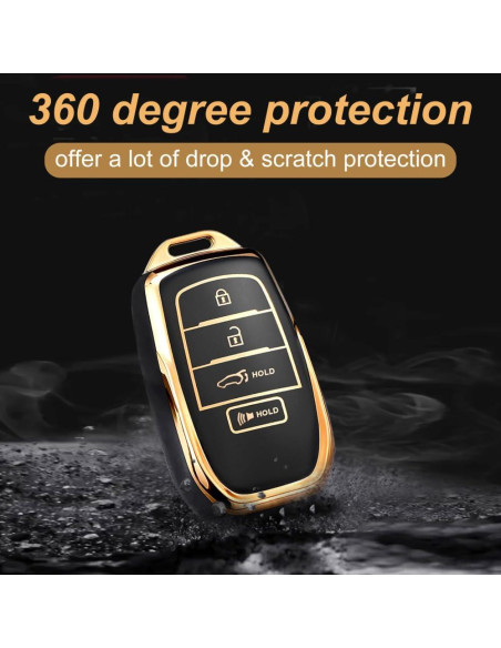 Cubierta de llavero Montague para Toyota - Modelo Weisa - Negro