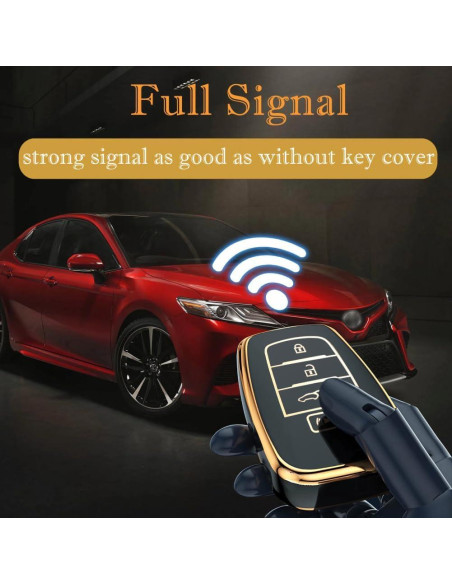 Cubierta de llavero Montague para Toyota - Modelo Weisa - Negro