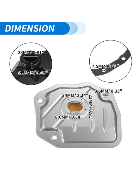 Kit de Filtro de Transmisión Automática ACROPIX para Toyota 1.3