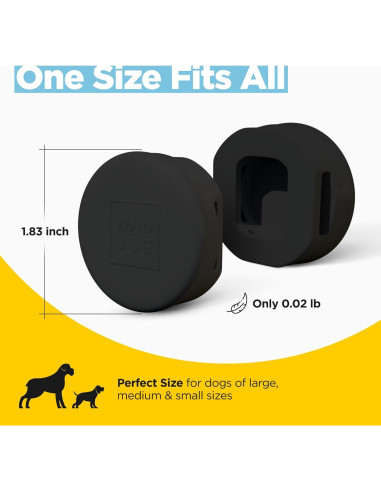 Soporte impermeable para AirTag WAUDOG - Paquete de 3 - Silicona