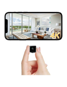 Mini Cámara Inalámbrica 4K Terura con Visión Nocturna y WiFi