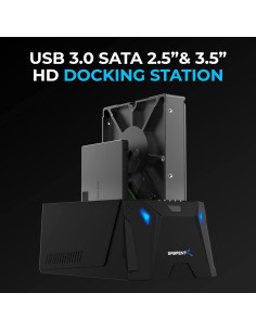 Estación de Acoplamiento SATA Doble Bahía SABRENT EC-HD2B 2