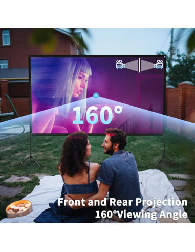 Pantalla de Proyector 120" Visulapex 4K HD Plegable Portátil