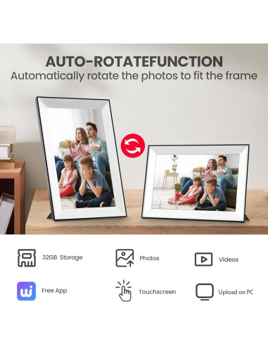Marco de Fotos Digital WiFi SVLIBO 10.1" 32GB Pantalla Táctil