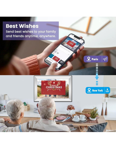 Marco de Fotos Digital WiFi SVLIBO 10.1" 32GB Pantalla Táctil