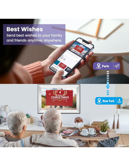 Marco de Fotos Digital WiFi SVLIBO 10.1" 32GB Pantalla Táctil