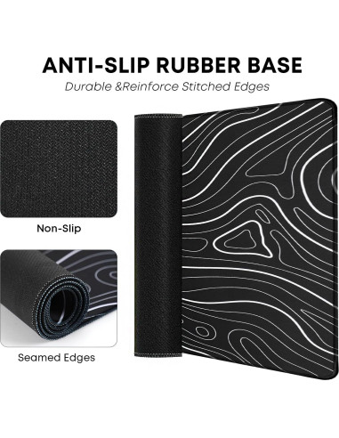 Alfombrilla de Ratón Grande KMLVILE Topográfica 80x40 cm