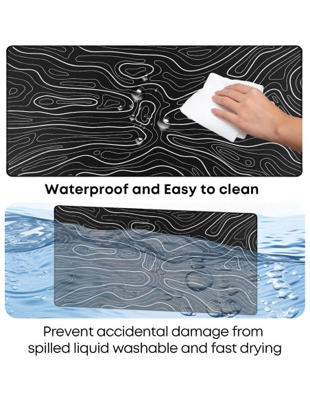 Alfombrilla de Ratón Grande KMLVILE Topográfica 80x40 cm