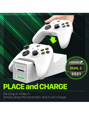 Estación de Carga DUAL 2 Fosmon para Controladores Xbox Series X/S