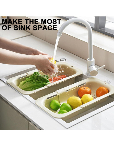 Colador Expandible Krtresiar para Frutas y Verduras 34.5-47.4 cm