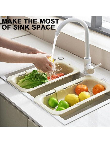 Colador Expandible Krtresiar para Frutas y Verduras 34.5-47.4 cm