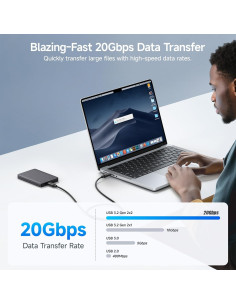 Cable USB C a USB C 1.8m Cable Matters 20Gbps 240W 8K 2