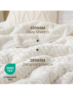 Manta con peso Drewin 15lbs (6.8kg) Sherpa 60x80 cm 2